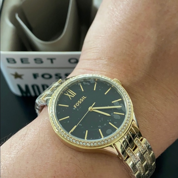 FOSSIL Womens Suitor Crystal Accented Watch NWT main image 5
